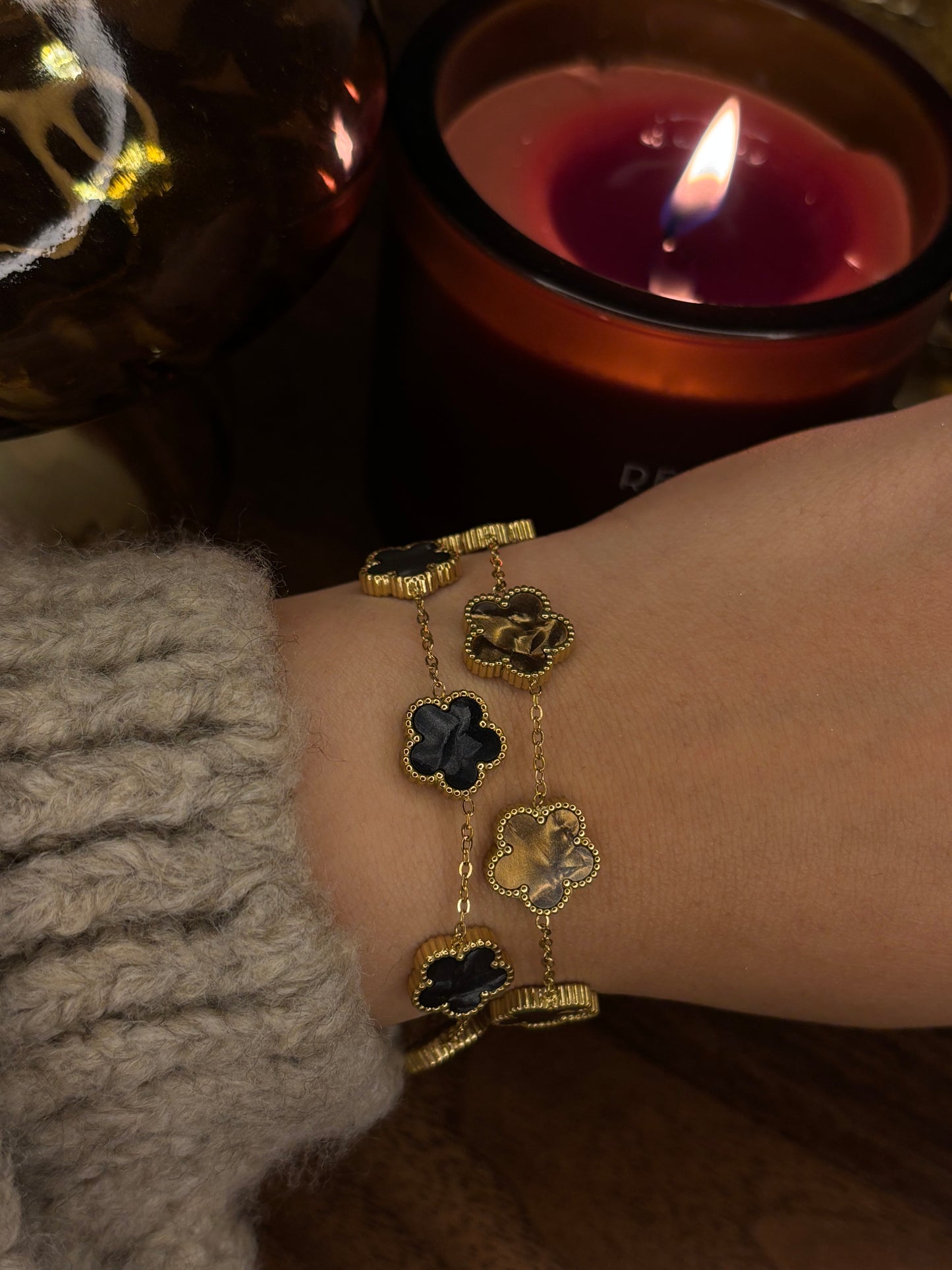 BRACELET AMBRE NOIR