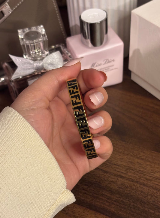 BRACELET JONC FANNY NOIR