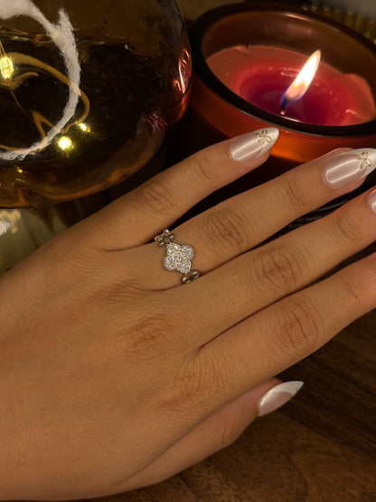 BAGUE QUEEN ARGENT AJUSTABLE