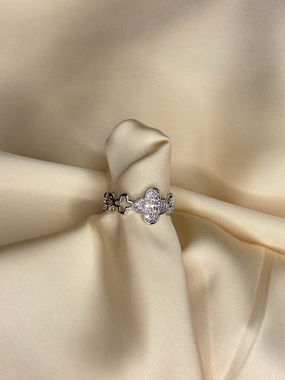 BAGUE QUEEN ARGENT AJUSTABLE