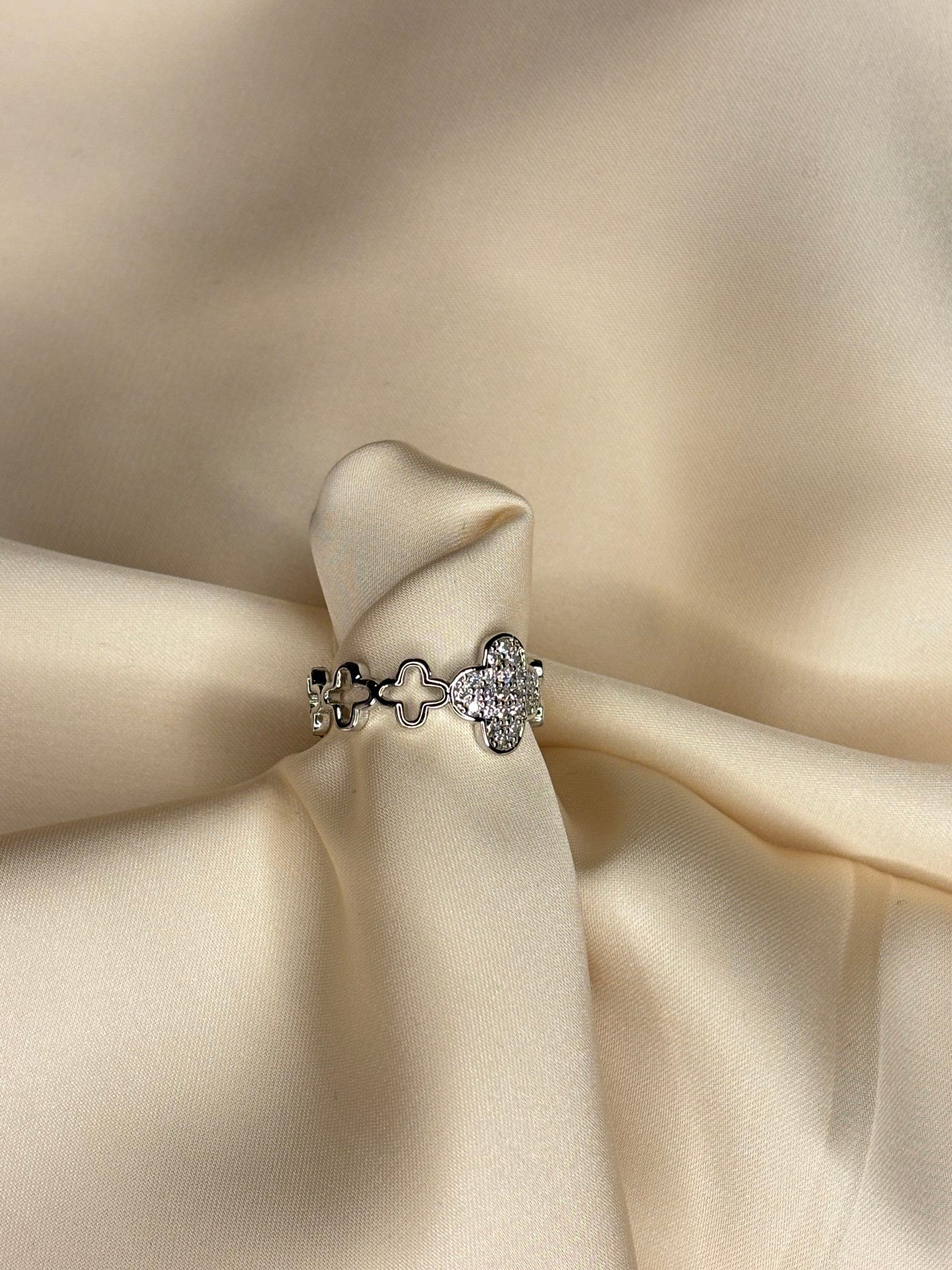BAGUE QUEEN ARGENT AJUSTABLE